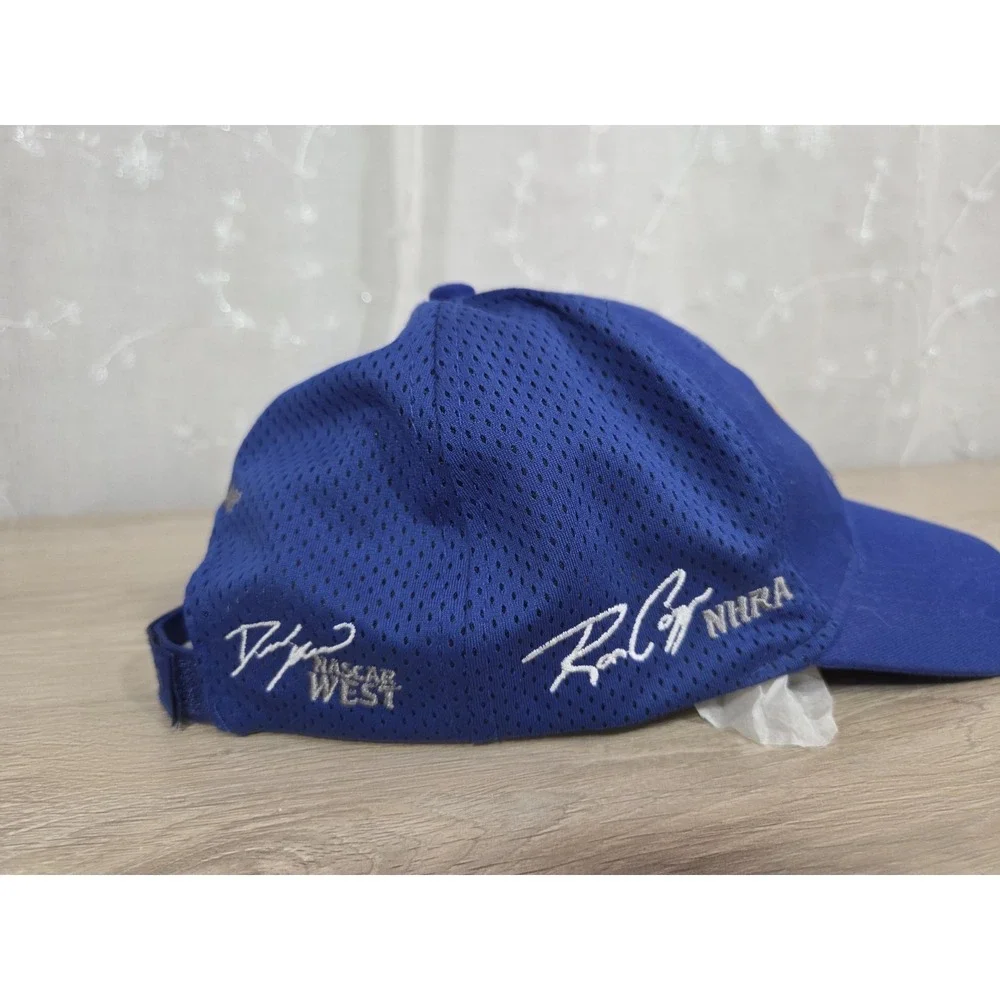 NAPA Racing Team Edition Blue Strapback Hat‎ Embroidered Autographs